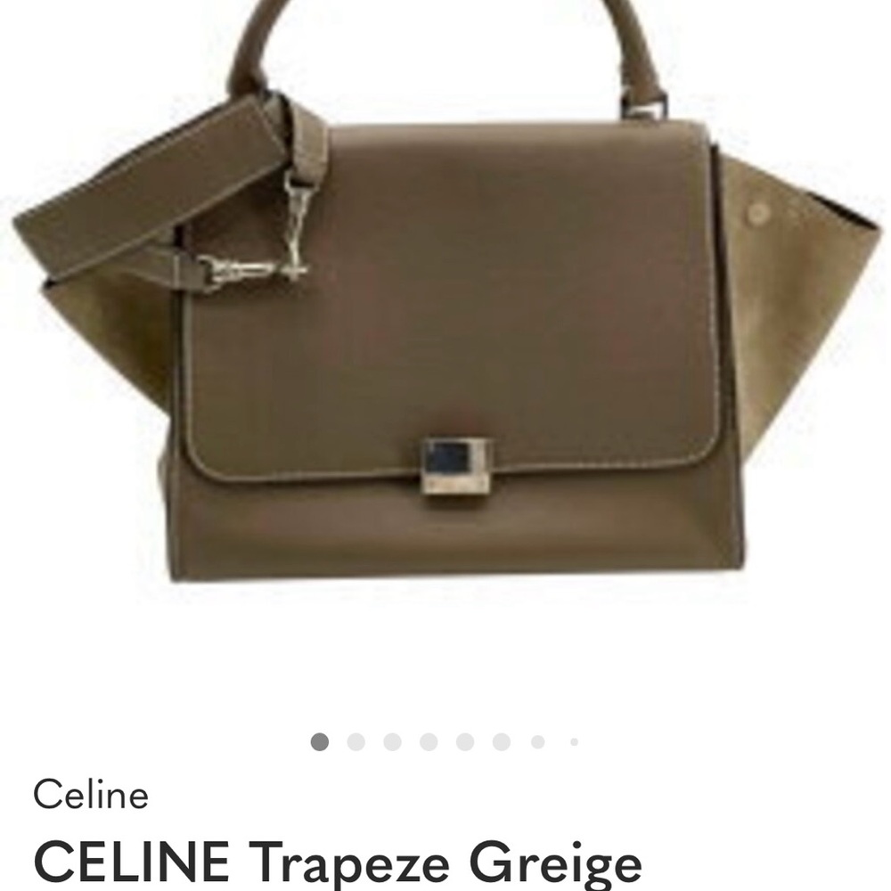 Celine Trapeze Greige Medium Handbag